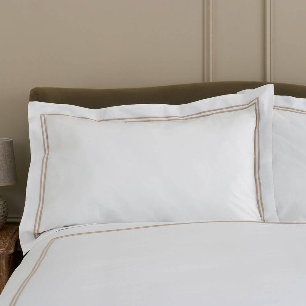 Langham Double Row Cord Pillowcase Pair